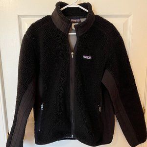 PATAGONIA Retro-X Synchilla Sherpa Fleece Zip Jacket (BLACK) - Size XL